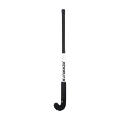 The Indian Maharadja  Gold Pro Mid Bow zaalhockeystick junior black white gold foil