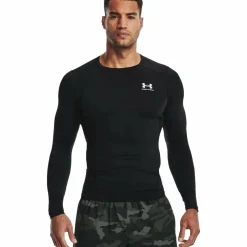 Under Armour  HeatGear LS shirt heren black white