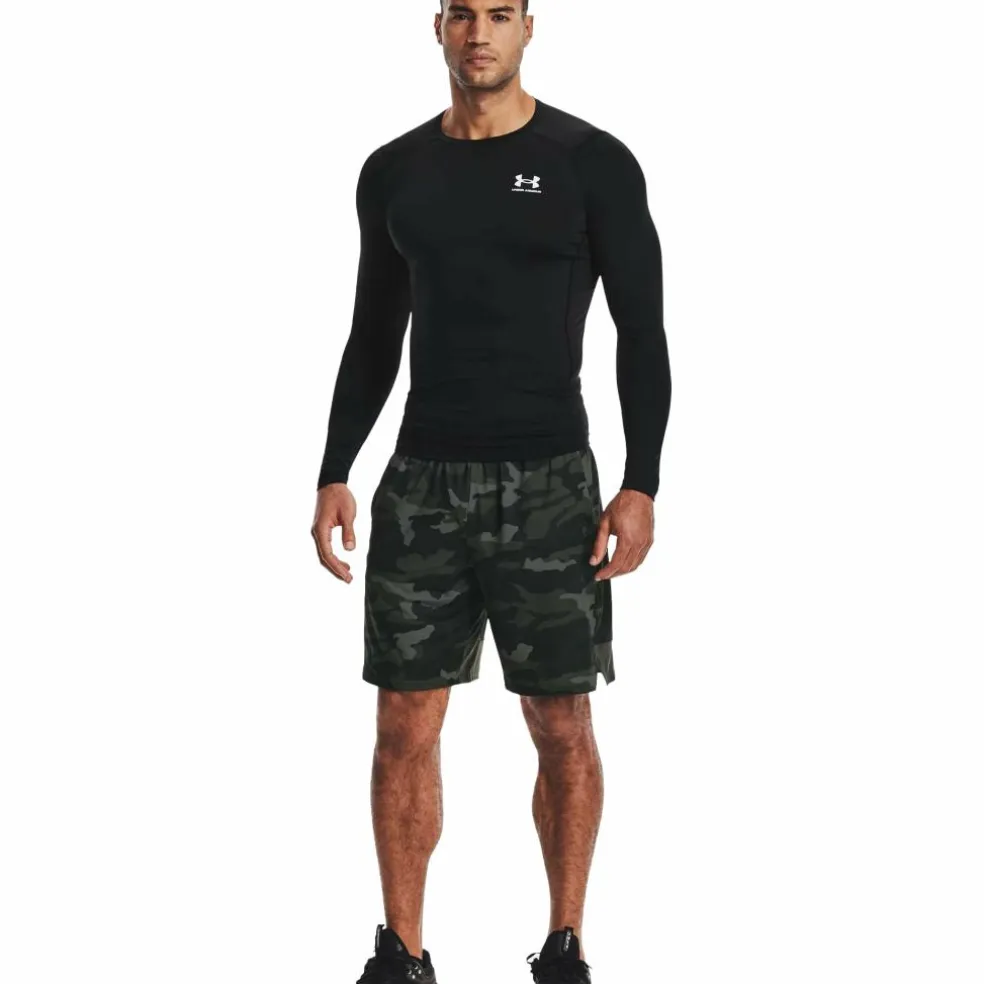 Under Armour HeatGear LS shirt heren black white