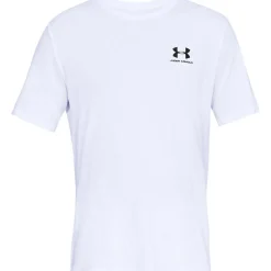 Under Armour  Left Chest Logo shirt heren white black