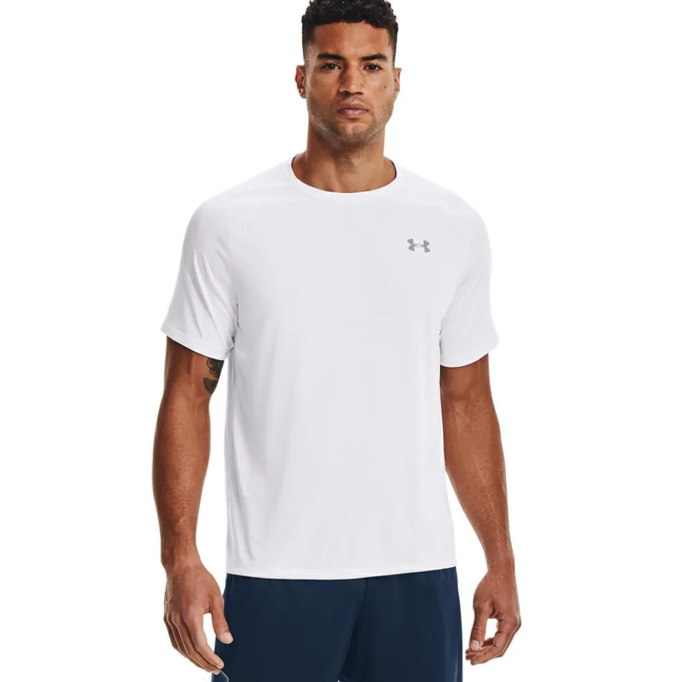 Under Armour Tech 2.0 sportshirt heren white overcast grey