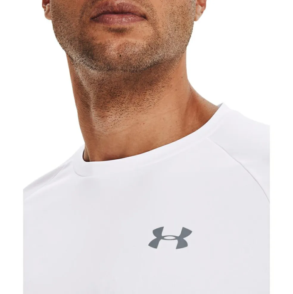 Under Armour Tech 2.0 sportshirt heren white overcast grey