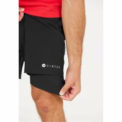 VIRTUS Zayne 2-in-1 short heren black