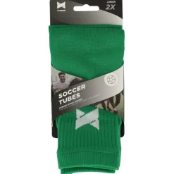 Xtreme Sockswear  Pro Footless Soccer sleeves green 2-pack