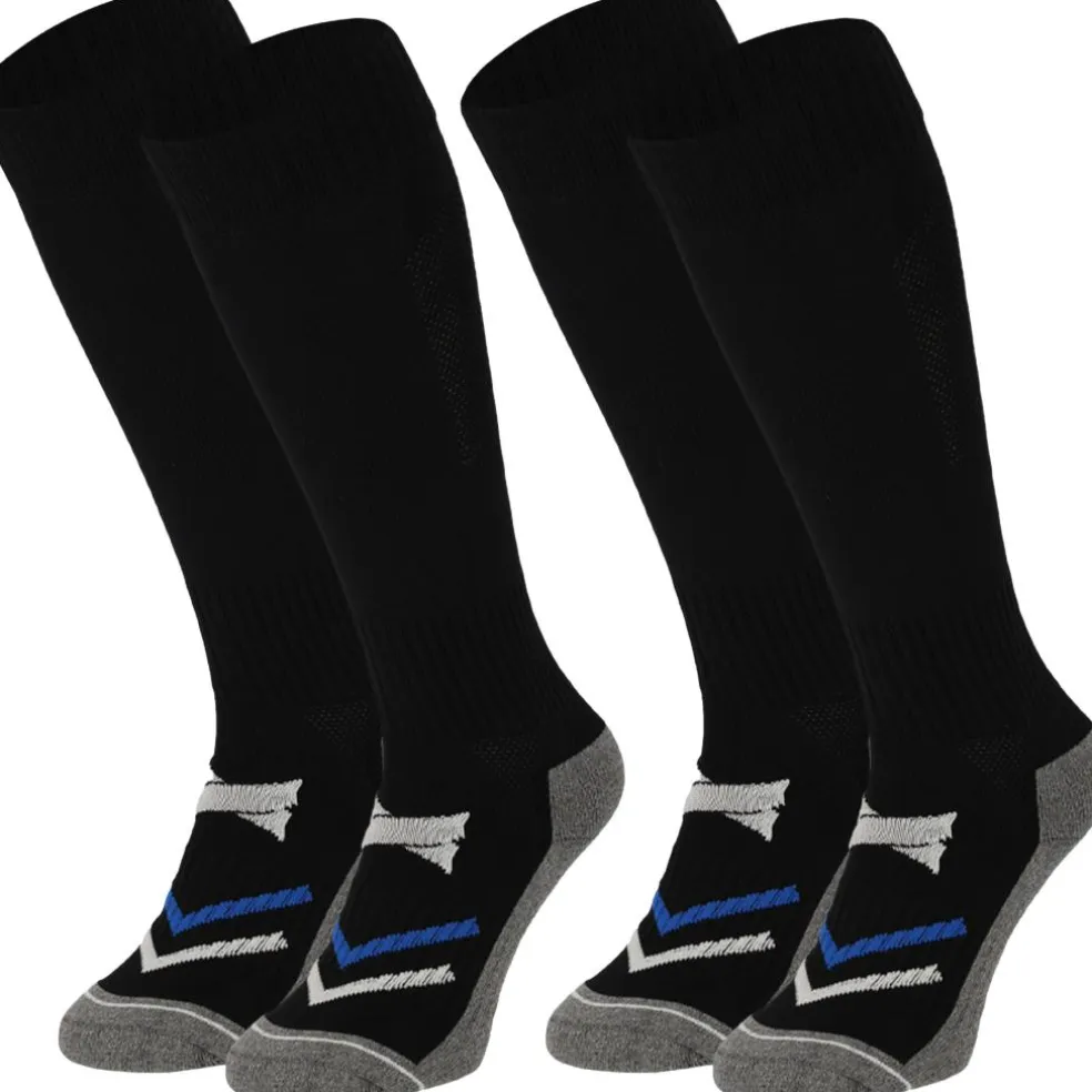Xtreme Sockswear Pro Soccer voetbalsokken black 2-pack